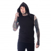 Débardeur homme capuche et spikes SLEAT TOP - Chemical Black