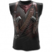 Débardeur homme gothique avec motif imitation tenue de mercenaire