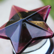 Ecarteur plug en verre à étoile pourpre