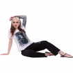 Ensemble pyjamas gothique femme 4 pièces à corbeaux
