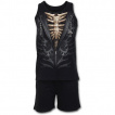 Ensemble pyjamas gothique homme 4 pièces à trompe l'oeil squelette