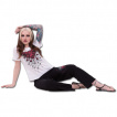 Ensemble pyjamas gothique 4 pièces à rose de sang et Catrina Calavera