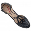 Escarpins rockabilly noirs à pois blancs - Banned