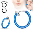 Faux piercing anneau oreille ou nez (sans perçage) à motif éclaboussures