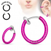 Faux piercing anneau oreille ou nez (sans perçage) à motif éclaboussures