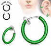 Faux piercing anneau oreille ou nez (sans perage)  motif claboussures