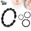 Faux piercing anneau oreille ou nez (sans perage) style tress plaqu IP