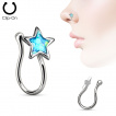 Faux piercing nez en laiton  toile scintillante