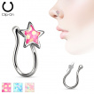 Faux piercing nez en laiton  toile scintillante