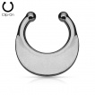 Faux piercing septum plaqu IP  plateau