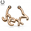 Faux piercing septum