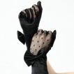 Gants femme gothiques satin à noeud papillon - Restyle