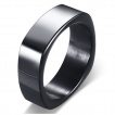 Bague homme acier Black Square