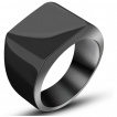 Chevalière homme acier Classic Black