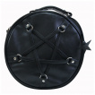 Sac à main gothique Banned noir et rond à pentagrammes