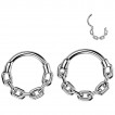 Anneau charnière Maillons en acier (oreille, septum...)