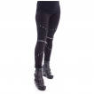 Leggings gothique noir  rivets et zips WIND - Vixxsin