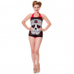 Maillot de bain femme goth-rock Banned  crane de sucre