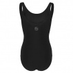 Maillot de bain femme gothique à fausses sangles, cranes et croix