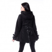 Manteau femme  coeurs noirs 