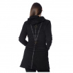 Manteau femme à encolure pentacle