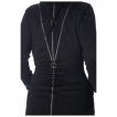 Manteau femme à encolure pentacle