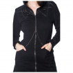 Manteau femme à encolure pentacle