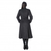 Manteau femme noir INDUSTRIAL COAT - Banned