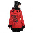 Manteau femme rouge  oreilles de panda - Banned