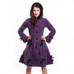 Manteau femme violet  rubans - Poizen Industries