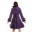Manteau femme violet  rubans - Poizen Industries