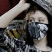 Masque ajustable à serpent enroulé - Heartless
