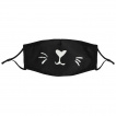 Masque chat noir imprimé blanc (Import UK - Non normé AFNOR)