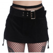 Mini jupe rock noire en coton PIPER CARGO - Banned