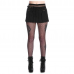 Mini jupe rock noire à rayures DARINA PINSTRIPE - Banned