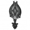 Miroir à main gothique à cornes et pentacle - Restyle