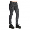 Pantalon femme noir  motif gris Amiria - Banned