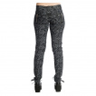 Pantalon femme noir  motif gris Amiria - Banned