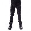 Pantalon homme noir  zips ANDERS - coupe droite - Chemical Black