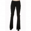 Pantalon legging pattes d'eph gothique noir style corset