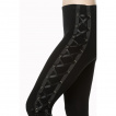 Pantalon legging pattes d'eph gothique noir style corset
