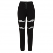 Pantalon leggings femme noir à chauve-souris ajourées - Banned
