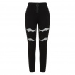 Pantalon leggings femme noir  chauve-souris ajoures - Banned