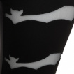 Pantalon leggings femme noir  chauve-souris ajoures - Banned