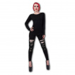 Pantalon Leggings noir lacéré à maillage URBAN FASHION