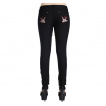 Pantalon noir femme  colombes tattoo - Banned