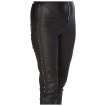Pantalon noir à jambes rivetées - Banned