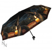Parapluie gothique � chat noir et grimoire - Lisa Parker