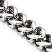 Parure collier et bracelet acier à mailles en