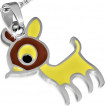 Parure pendentif et boucles d'oreilles à biche
